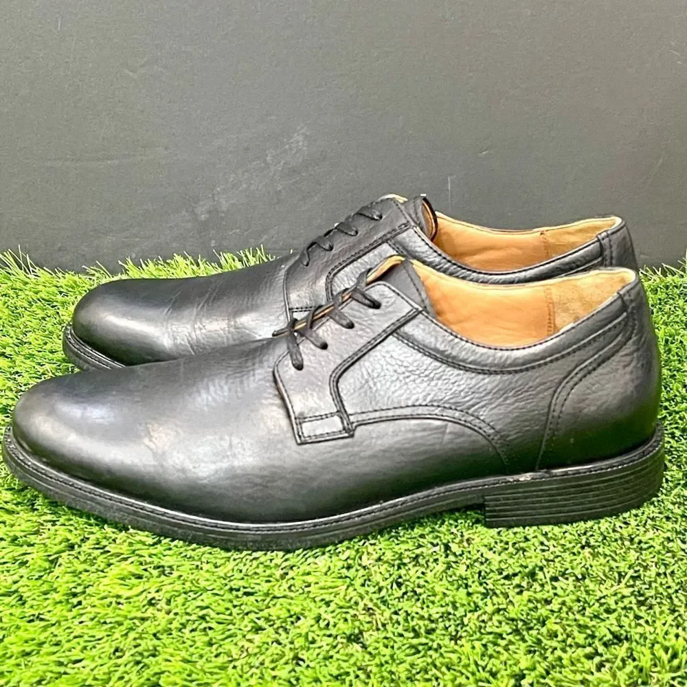 Johnston & Murphy Pattinson XC4 Waterproof Black Plain Toe Oxfords. Size 10.5M